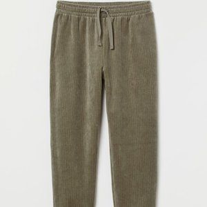 H&M Ribbed Velour Joggers (M)